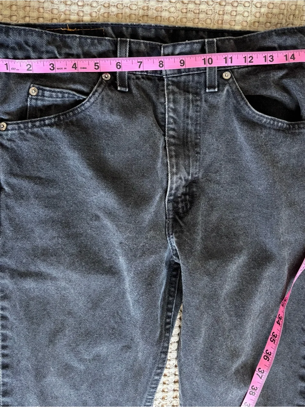 Vintage Levi's 505 Men's Dark Gray Denim Jeans